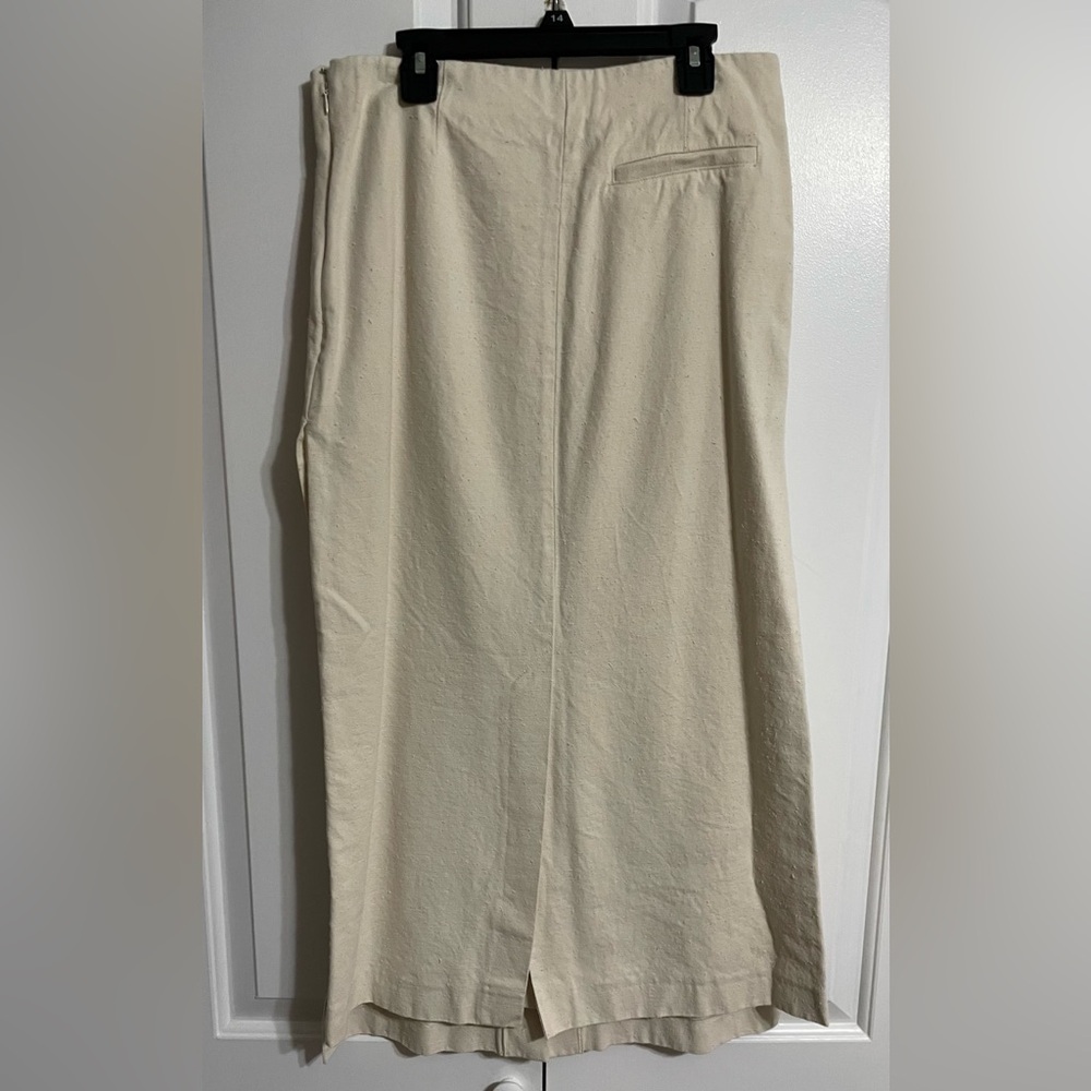 Loulou Studio Cream Midi Pencil Skirt for Casual Wear size S - Picture 6 of 7